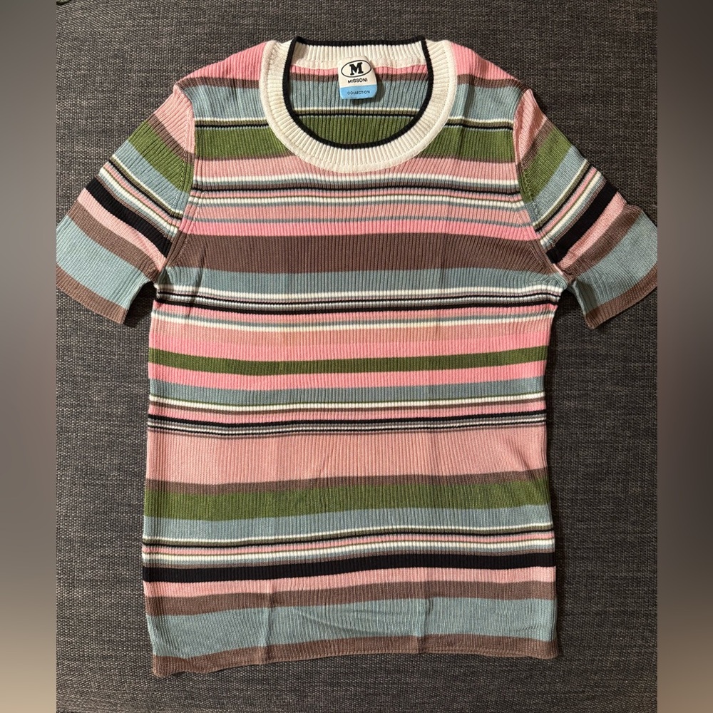 Missoni Multicolor Striped Knit Top